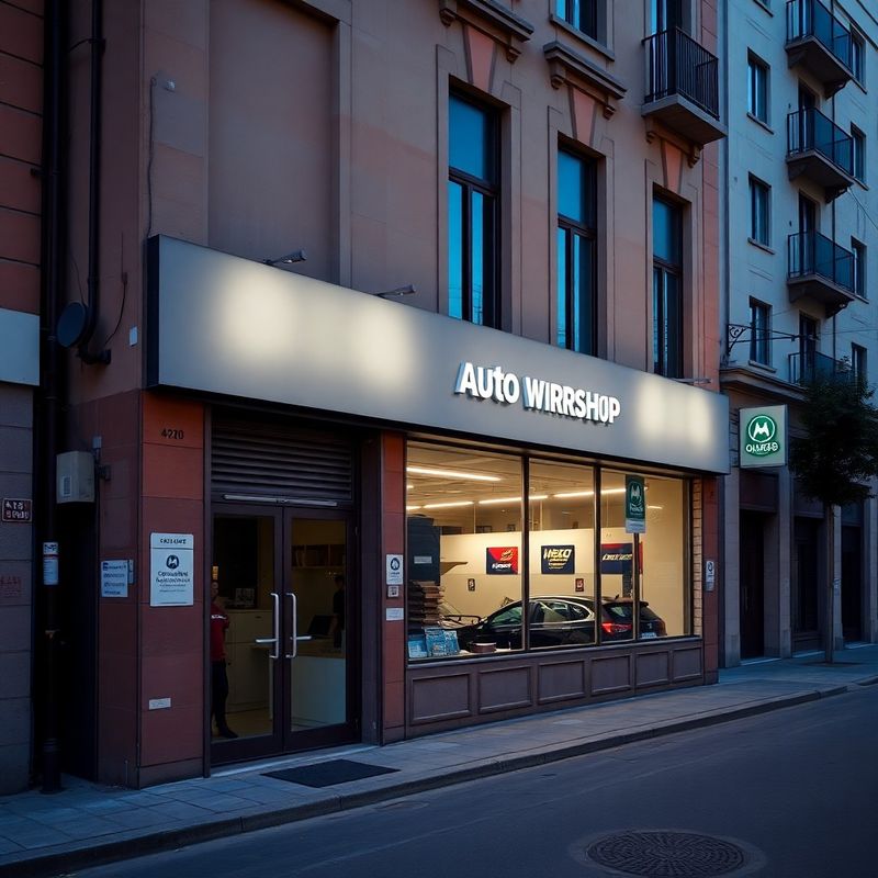 Fachada del taller Casa Torres sobre Av. Corrientes en Buenos Aires